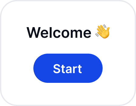 A welcome card inviting a guest to start without an account